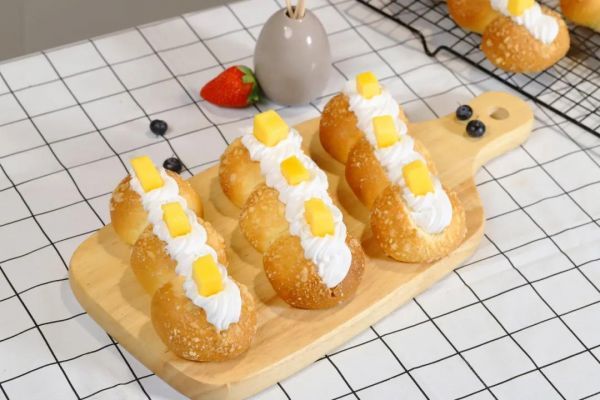 33g|芒果酥粒奶油面包