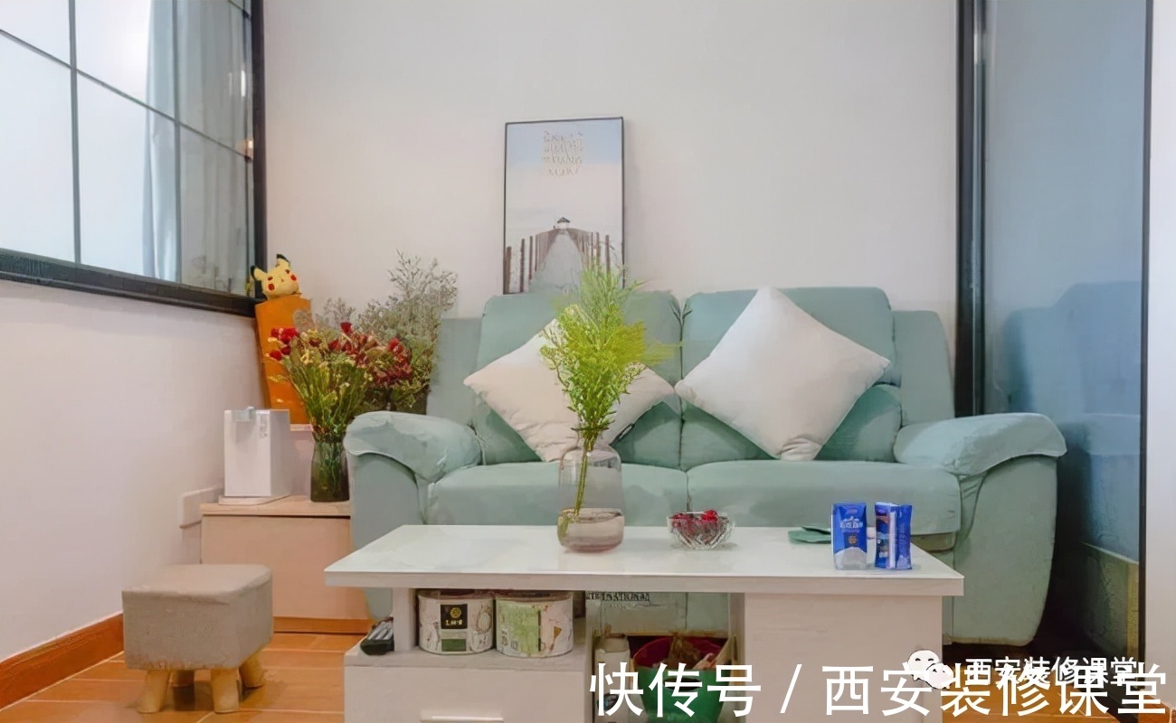 鞋柜|55㎡一室改两室,麻雀虽小五脏俱全