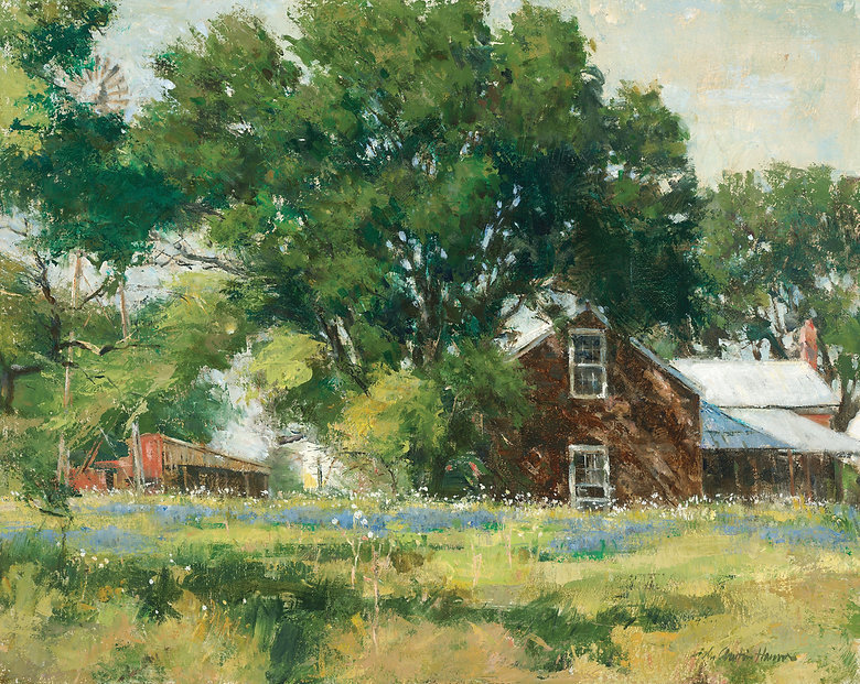 乡村@风景·乡村小景:美国油画家 约翰·奥斯汀·汉娜 的作品欣赏