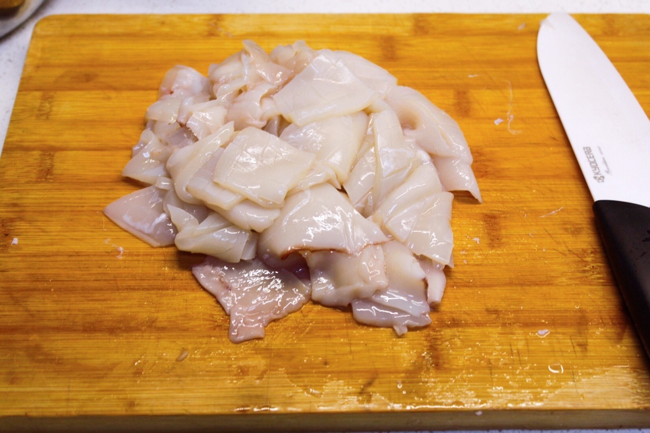 快手版碗汁爆炒鱿鱼，香辣美味，美味下饭菜