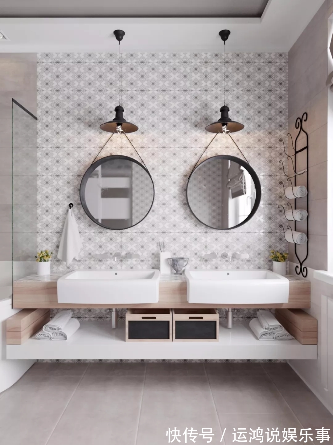 案例|20张卫生间洗手盆设计案例，都很漂亮，总有一款你喜欢的！