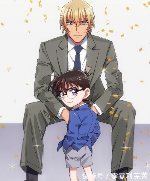 小兰|画师笔下的名侦探柯南,安室透好像柯南的亲哥哥