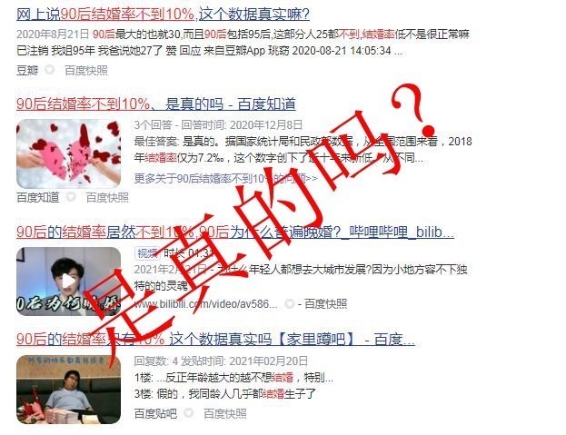 数据|网传“90后结婚率不到百分之十”？用数据破除谣言
