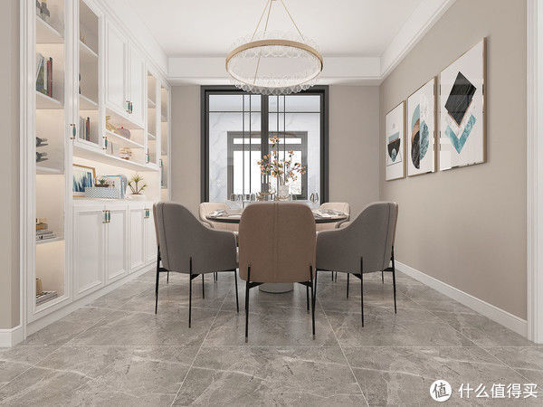 轻奢|闺蜜的130平米新家，装现代轻奢风格，单一个沙发墙就把我迷住了