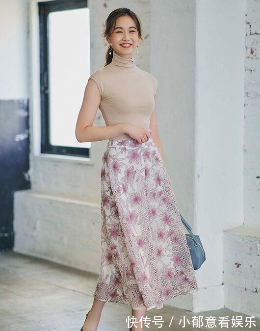 半身裙|今年半身裙别瞎穿，认准这些“上短下高腰”技巧，巧妙显高又时髦