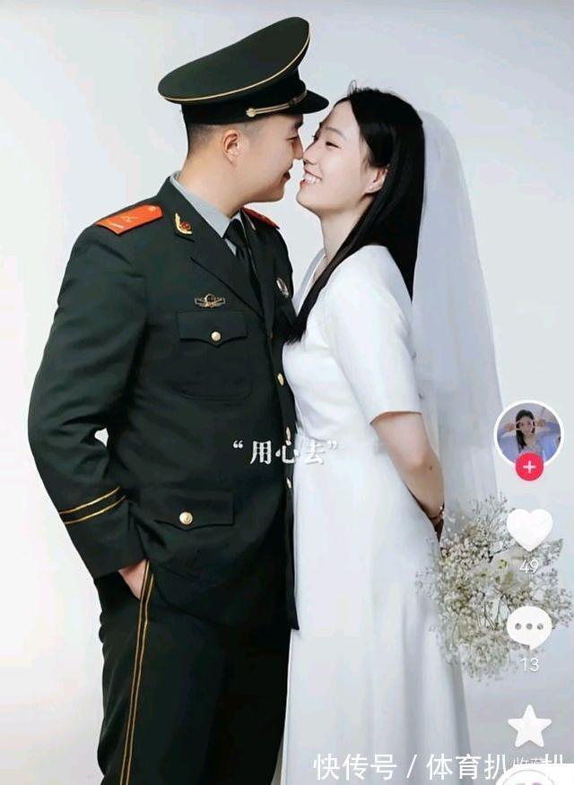 新的生活|嫁给英姿飒爽军人!龚翔宇25岁队友挺幸福,老公深情亲吻女排美女