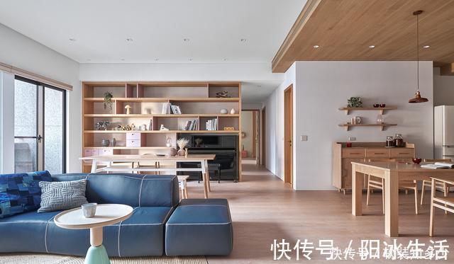 层架|一家三口住在这素雅别致的环境中，真令人羡慕，这是怎么装饰的呢