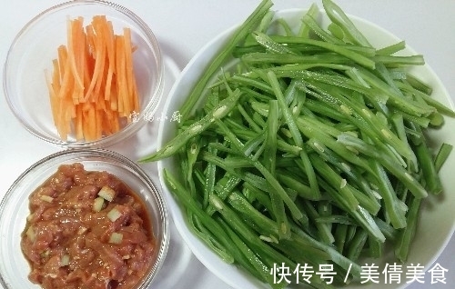肉丝|我家最着迷的菜，用油少熟得快，颜色嫩绿，每周3顿家人都嫌少