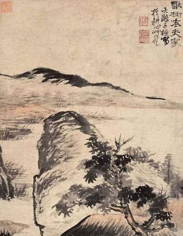 石涛&他是清初画家，他的画不是写实，也不是抽象，而是“意象”