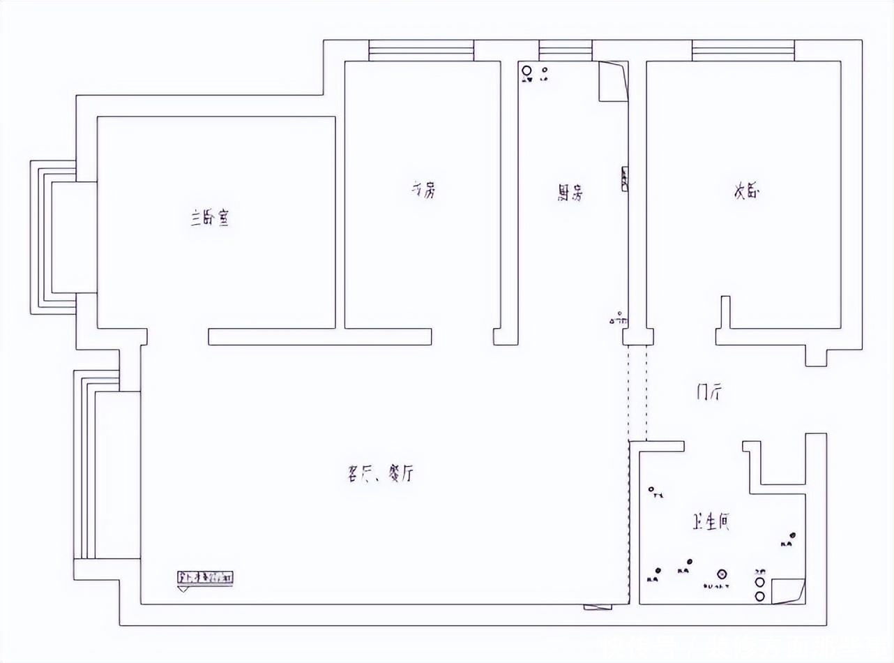 时尚|100平简约三居室设计,用简约的手法进行室内创造