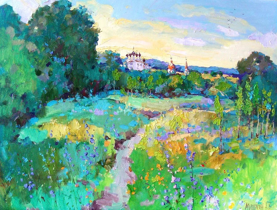 米沙金！俄罗斯画家米沙金的风景油画，美的不要不要的！