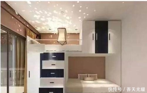 衣柜|越来越多人在衣柜顶上装大床了，美观实用又不占地，太聪明了