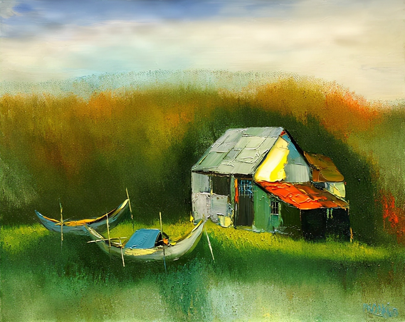 美术学院@越南画家Dao Hai Phong色彩艳丽的绘画作品