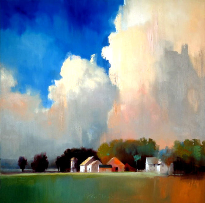 英伦风光@明快自然的英伦风光：画家保罗·斯通的绘画作品欣赏