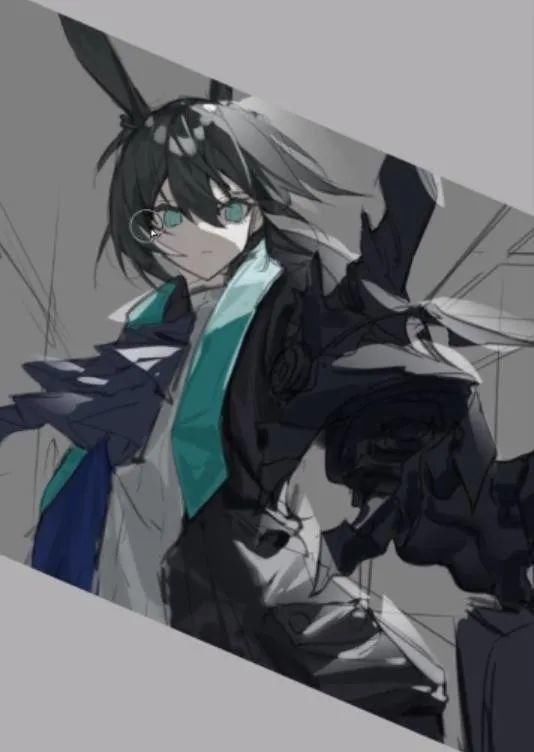  米娅|54张步骤图，带你绘制一个帅气的伪厚涂阿米娅