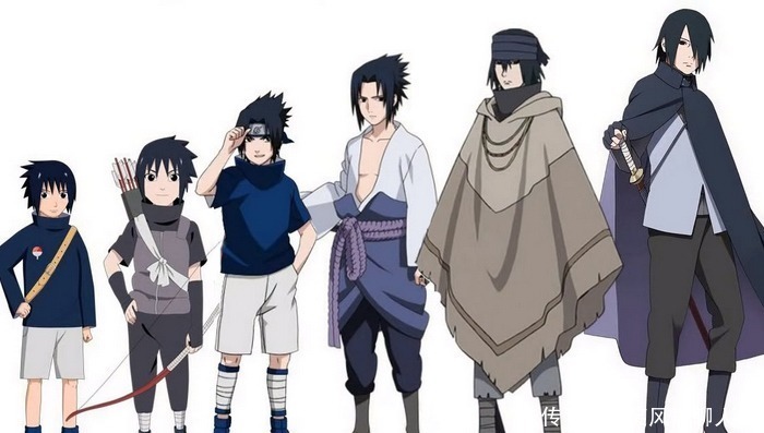 春野樱|火影忍者角色从小到大成长图,佐助长残成大叔,井野越长越美