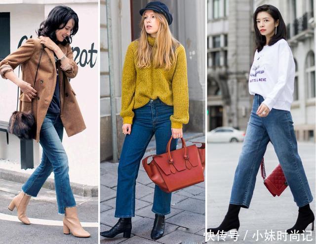 紧身小黑裤|做个不露脚踝的时髦精, 裤子+短靴的4种搭配思路, 又美又飒