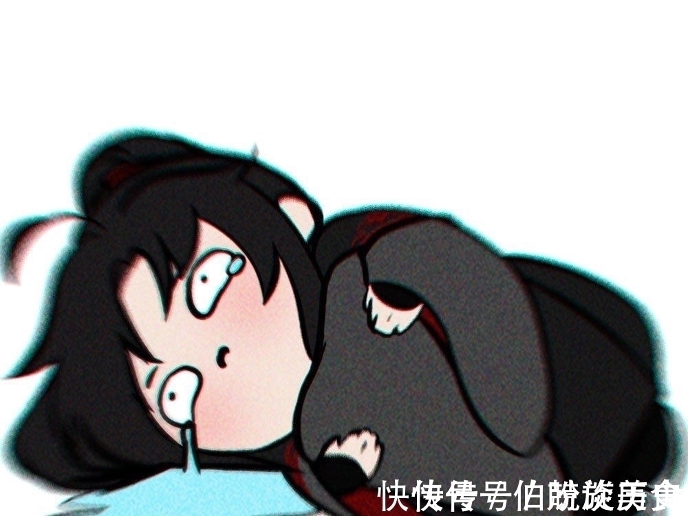 忘羡$魔道祖师:外国画师手绘的忘羡,汪叽应援很激动,羡羡比心真可爱