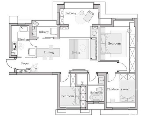 全屋|她家92平米，客厅不买沙发卧室不买床，全屋挑不出一点毛病，漂亮