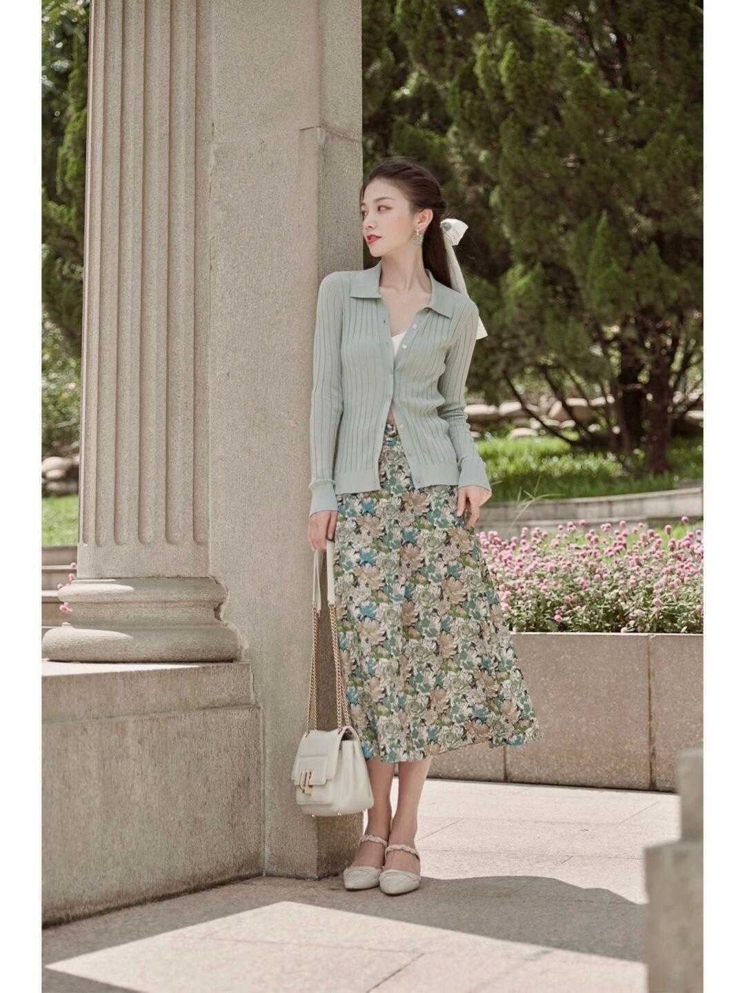 小个子|小个子女生夏季穿搭,衬衫搭配半身裙显高显瘦,简约又洋气