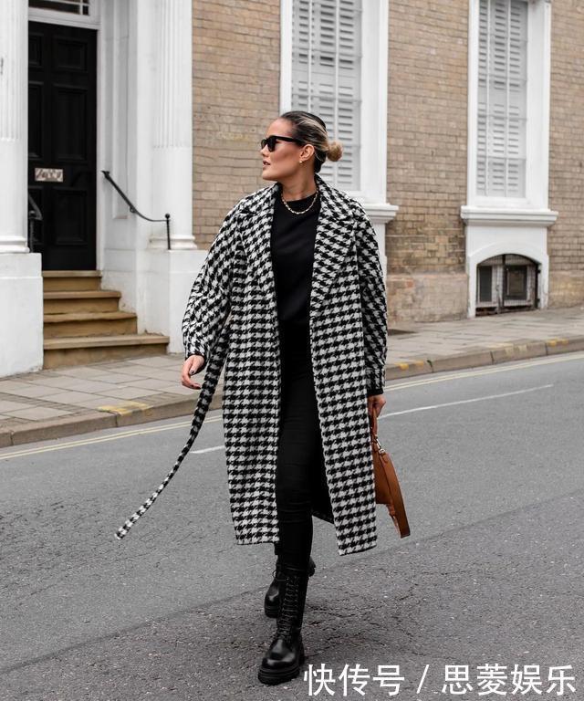 格纹大衣又回来了!今年流行这3种款式,你别说还真好看