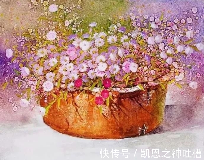 画家|沉寂20年，她用鲜花诠释爱意，仅仅看了10次而已