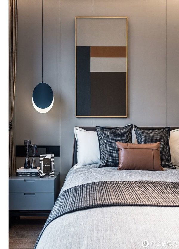 木饰面|卧室背景墙别放空，这样设计美极了