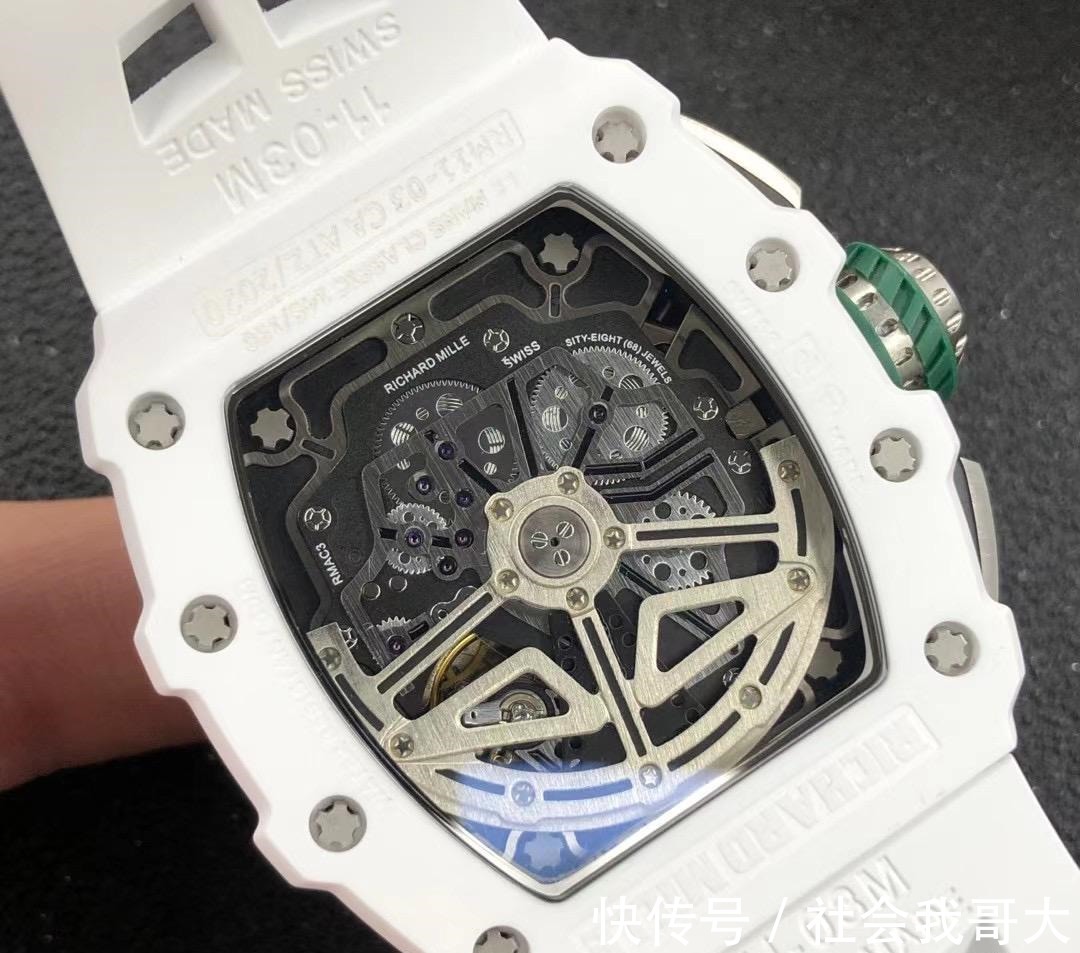 理查德@KV厂最新版里查德米尔RM-011白陶瓷做工细节怎么样!