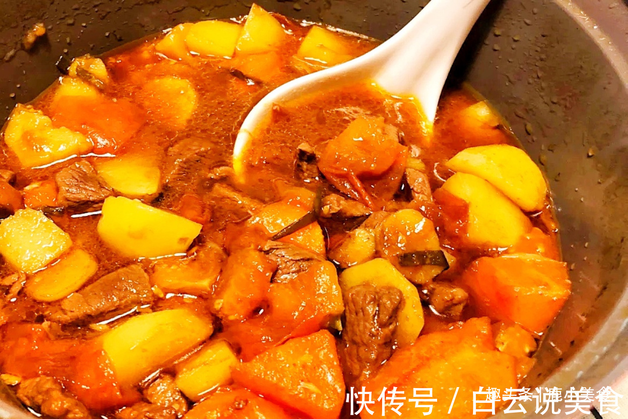 炖牛肉软烂不柴,全靠多加“2料”!肉味香浓酥软,营养又滋补!