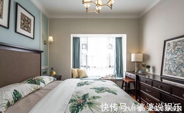 石膏线|120㎡三室改四室,看起来比140㎡的还要大,经典美式风格太好看了