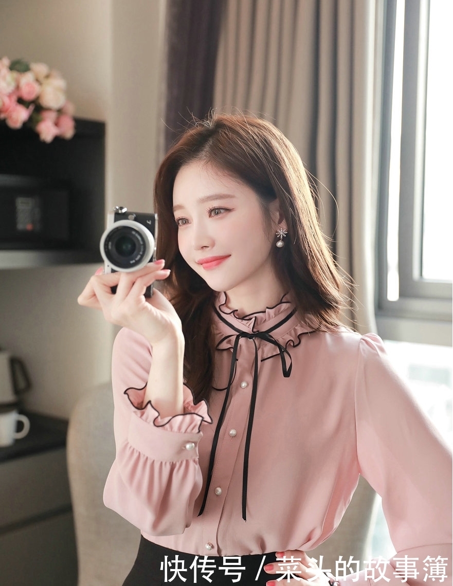 清新甜美的雪纺衫搭配，普通人也可以变成气质优雅的女神！