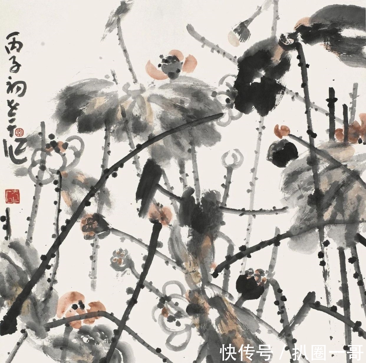 八大山人|「津门网」李老十的绘画大多是一些残荷败柳,有八大山人的画意