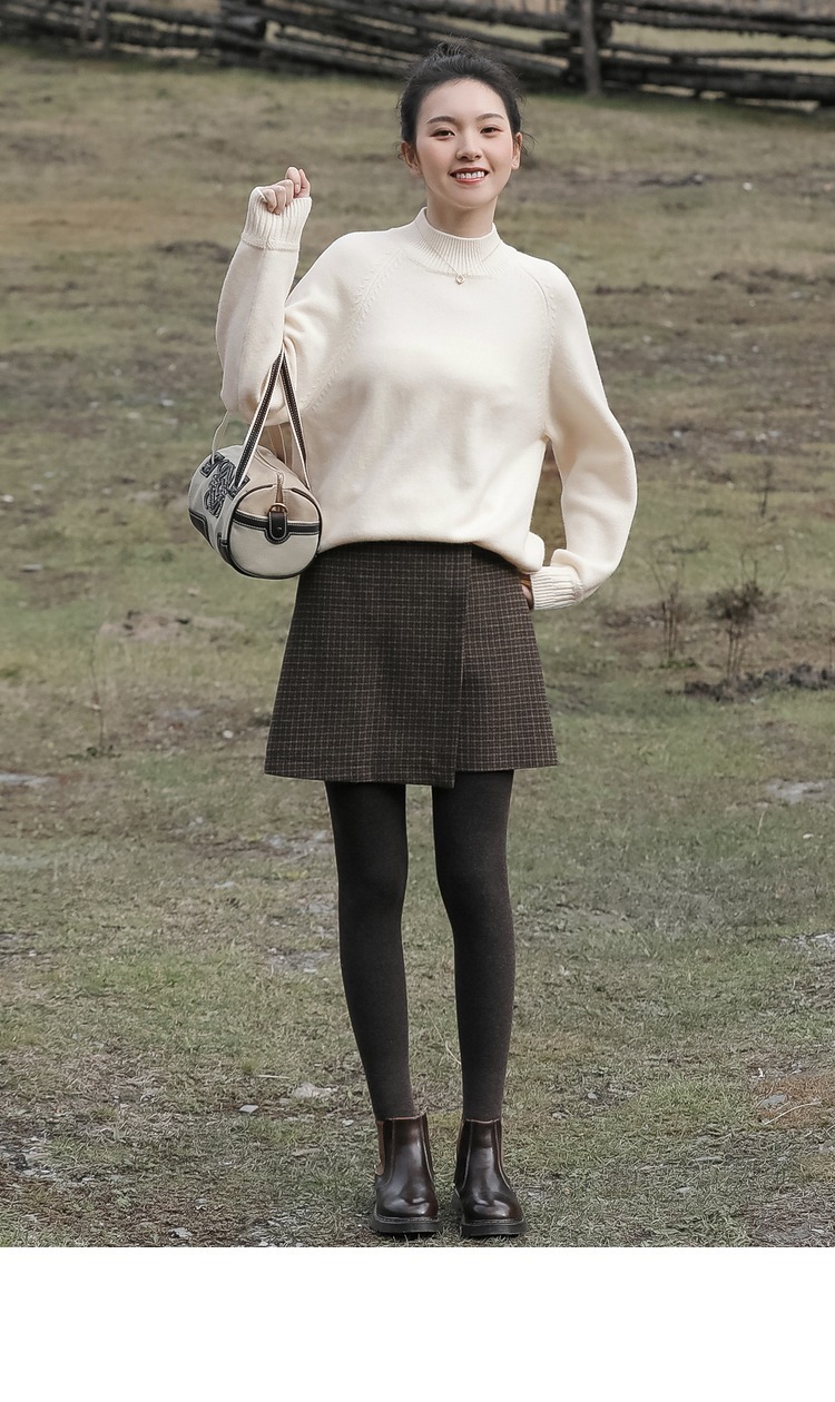 小姐姐|冬季穿搭还是“毛衣”赢了,买基础款就够,懂搭配照样赢得好气质