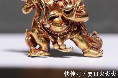 忿怒相$明代,纯金金刚手菩萨