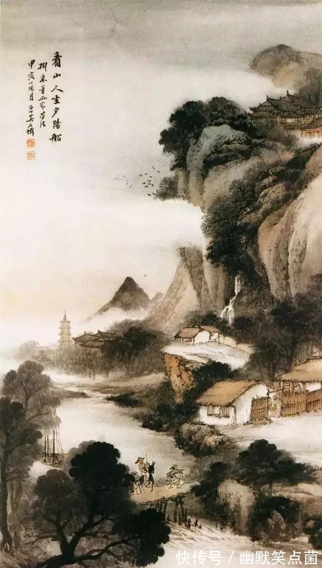 烟雨蒙蒙$海派山水画大家|吴石仙的烟雨蒙蒙