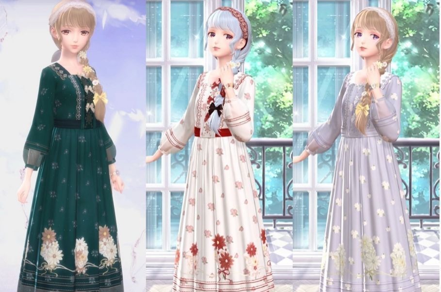 重构|闪耀暖暖:婚纱套被叠纸洗褪色了?重构配色敷衍,这颜色有毒