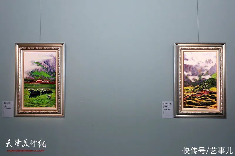 天津长城书画院|意象泼彩 随心运化——“霍然泼彩画展”在天津润松美术馆开幕