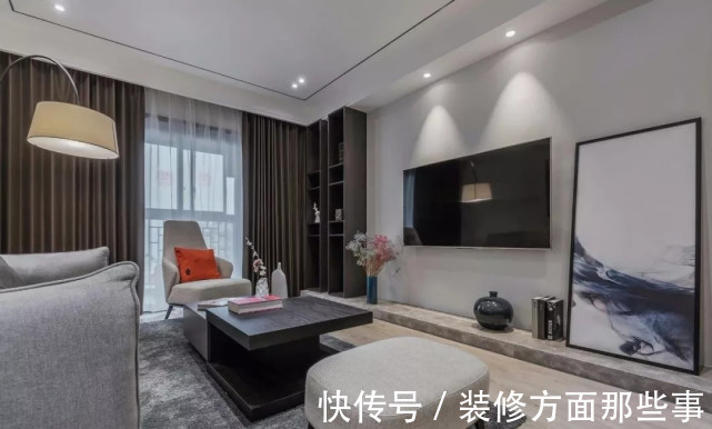 港湾|125平三室改二居室,用现代风设计一个温馨的港湾