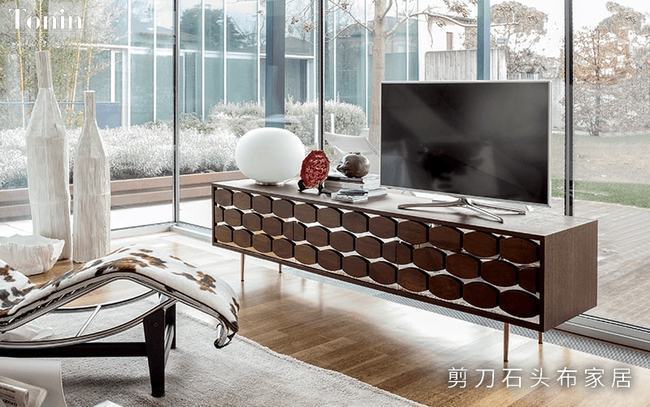 意大利家具|意大利家具TONIN CASA:灵动的客厅边柜,满满的艺术感