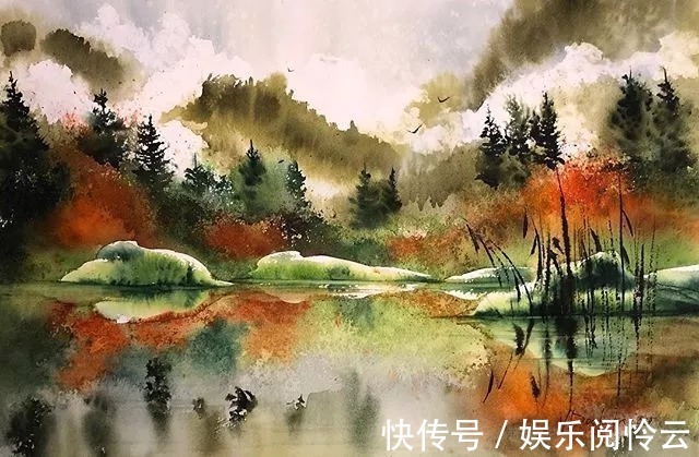 屏保$充满仙气的水彩画，每一张都可以用来做屏保！