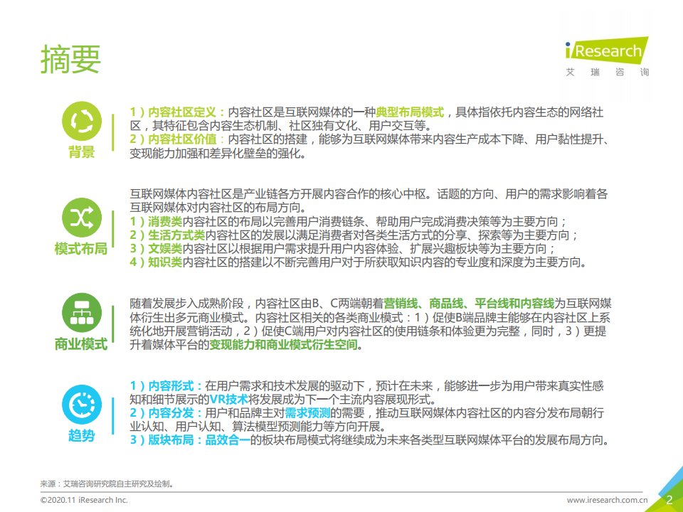 报告|艾瑞咨询：2020年中国互联网媒体内容社区模式发展研究报告