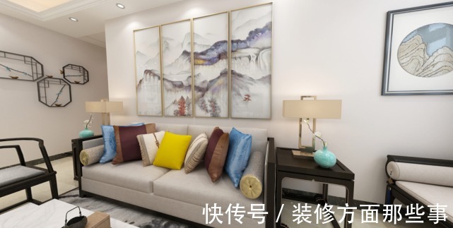 布艺沙发|107平中式五口之家,去繁化简简单却有意境