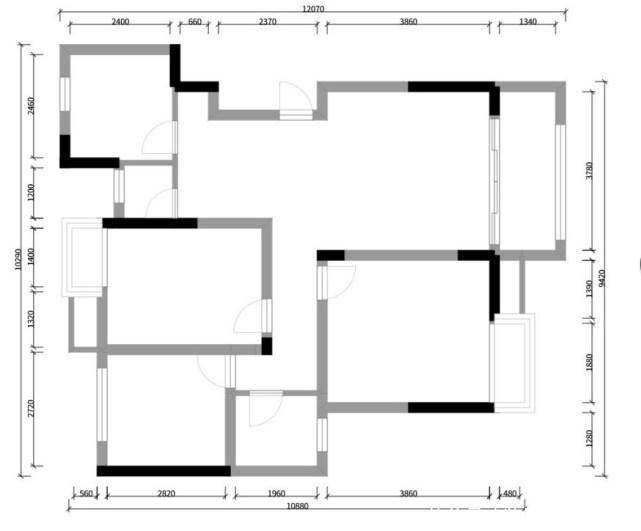 墙面|112平简约风三居室,这样设计建筑结构也成为空间的一大特色