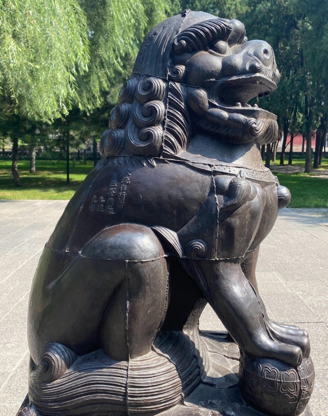 晋祠铁狮子|晋祠铁狮子曾经满身锈迹,专家用了三个“妙”招,最后修复成功