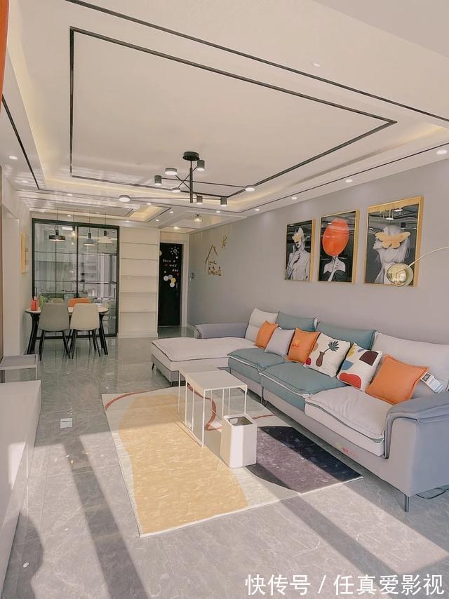 吊顶|马上搬新家了,虽说不上惊艳,但很耐看,尤其是电视墙,漂亮大方