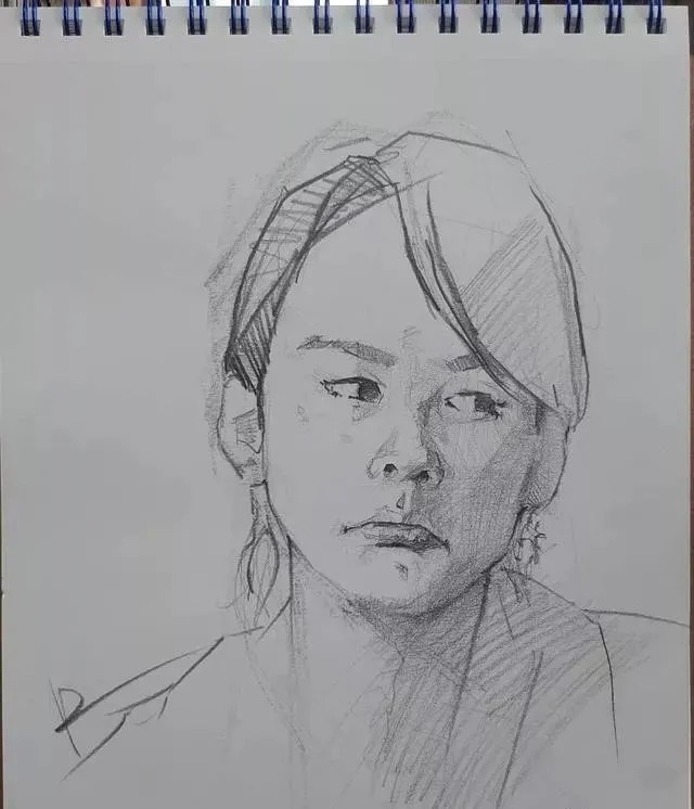 素描##尚唯美画室#大气的素描就是抓住大关系之后,细节你随意