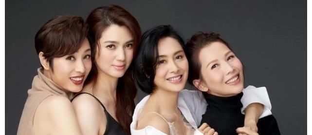 四姐妹相互踩场!蔡少芬狂轰朱茵身高,港普F4灿笑相拥姐妹情深