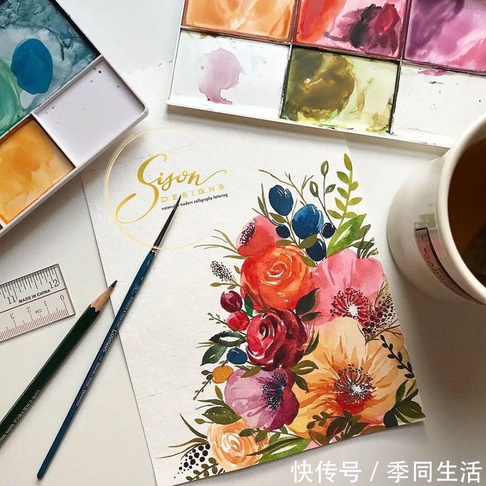 笔尖&美爆！70张超简单小清新的水彩手账，你想要的都在这里！收藏这篇就够了！