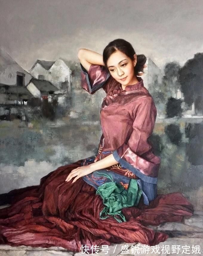 油画$古典东方女性之美——油画艺术家张锦龙女性人物作品欣赏