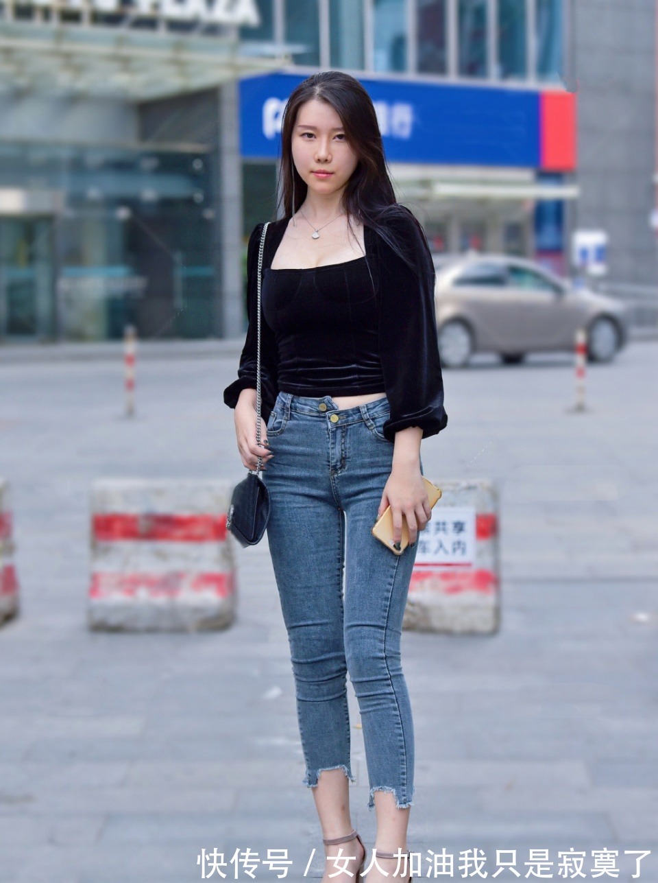 小姐姐|清新性感牛仔裤楚楚动人的淑女型